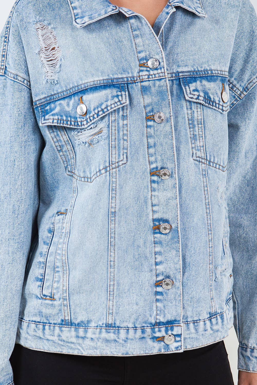 Relaxed Denim Jacket, Oversized Denim Jacket