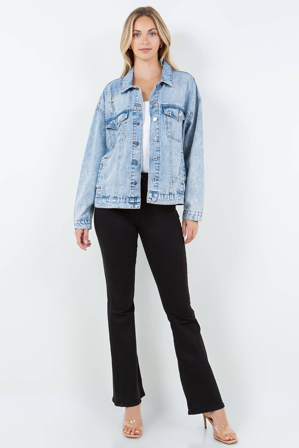 Relaxed Denim Jacket, Oversized Denim Jacket