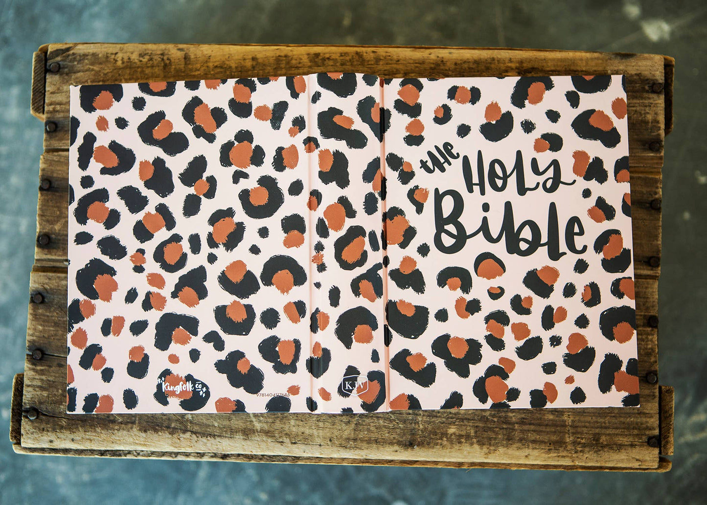 Cheetah Print KJV Journaling Bible King James Version