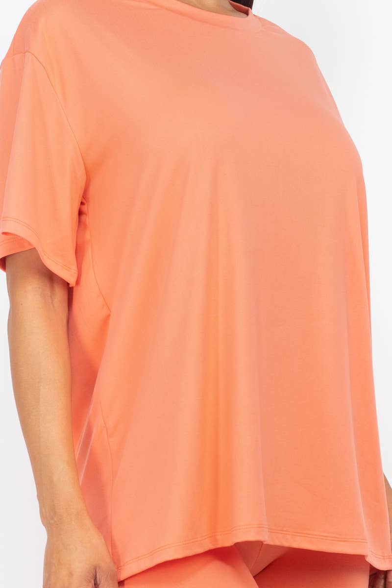 Loose Fit Top & Bike Shorts Set