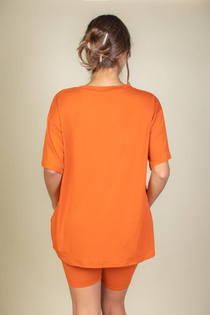 Loose Fit Top & Bike Shorts Set