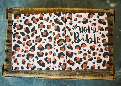 Cheetah Print KJV Journaling Bible King James Version