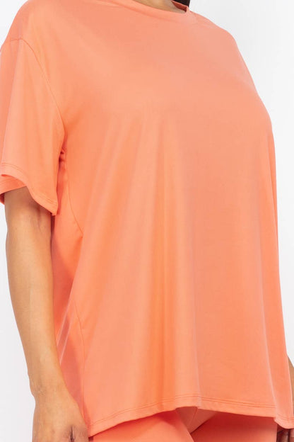 Loose Fit Top & Bike Shorts Set