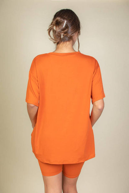 Loose Fit Top & Bike Shorts Set